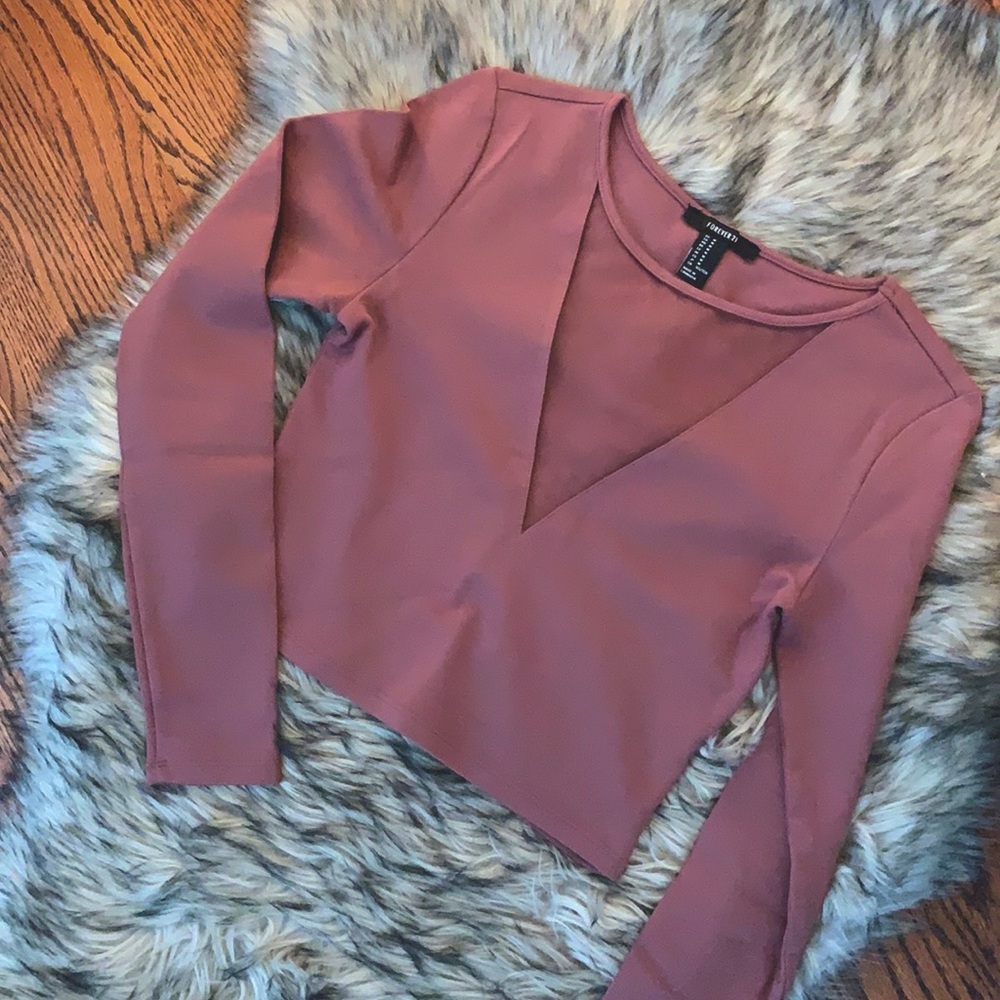 Forever 21 - Sheer Front Cut Out Top